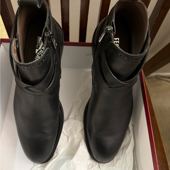 Salvatore Ferragamo Black/Nero 10E Becker Ankle Boot - Picture 4 of 5